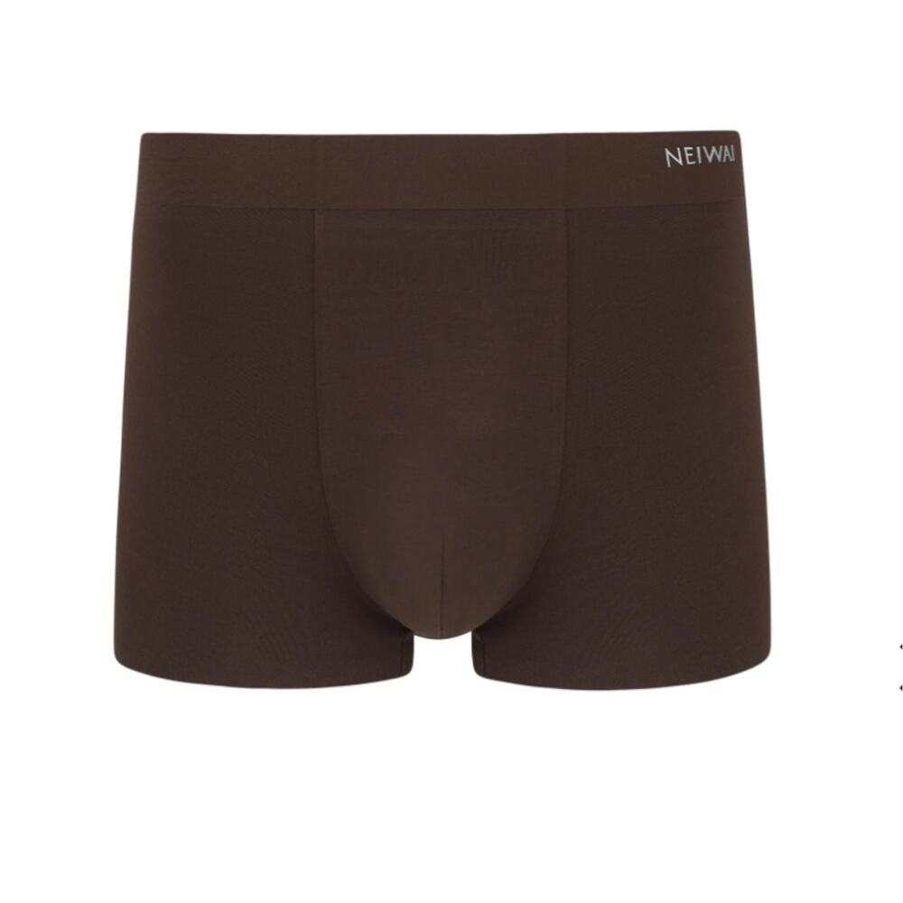 NEW Neiwai Men's Modal Boxer Brief 2.0 Lealeaf Brown Trunk Shorts